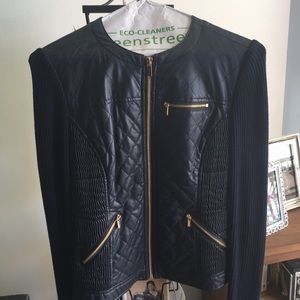 Navy zip sweater cardigan